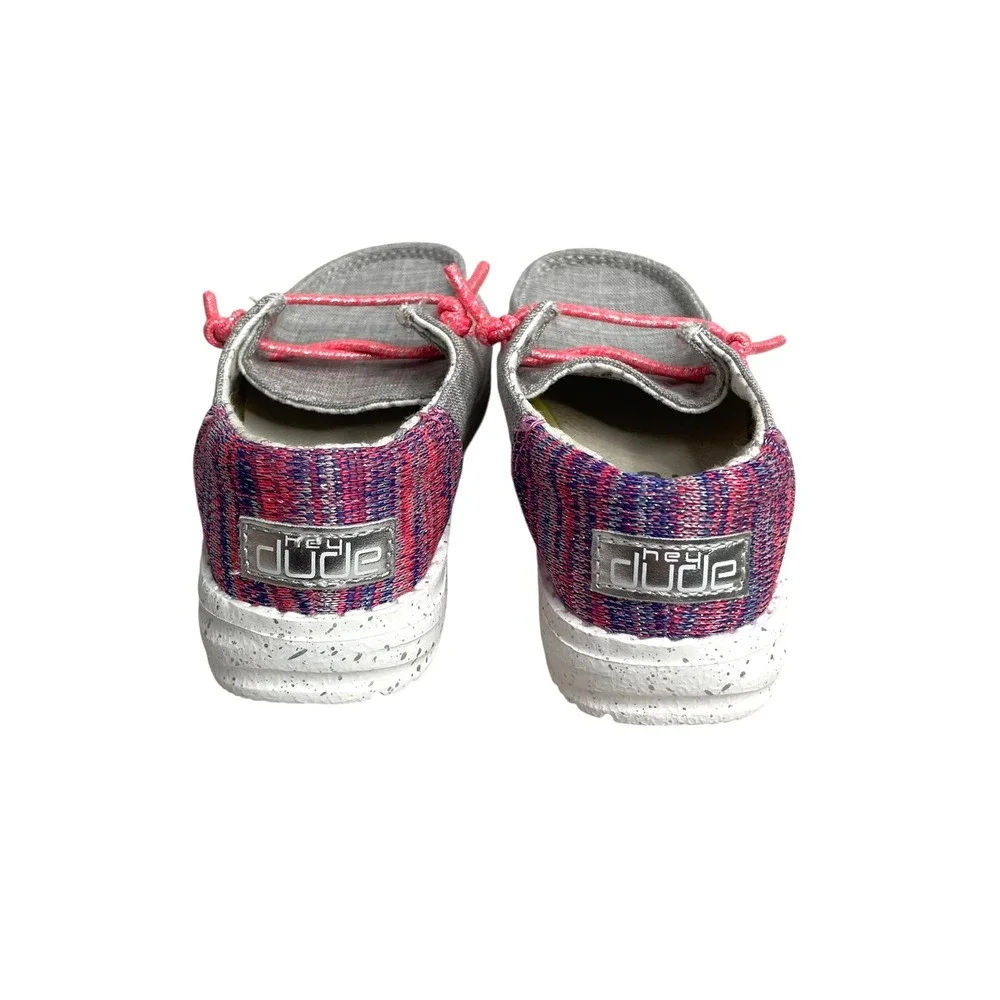 NEW Hey Dude Wendy Toddler Funk Grey moccasins loafers‎ Size 7 Toddler gray pink